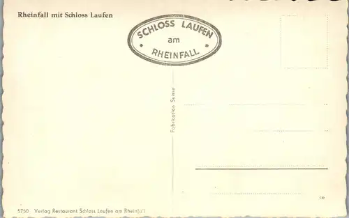 34630 - Schweiz - Dachsen , Rheinfall mit Schloss Laufen - nicht gelaufen