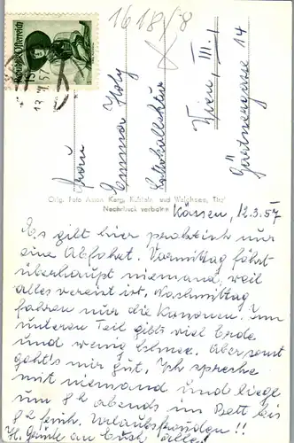34633 - Tirol - Kössen - gelaufen 1957