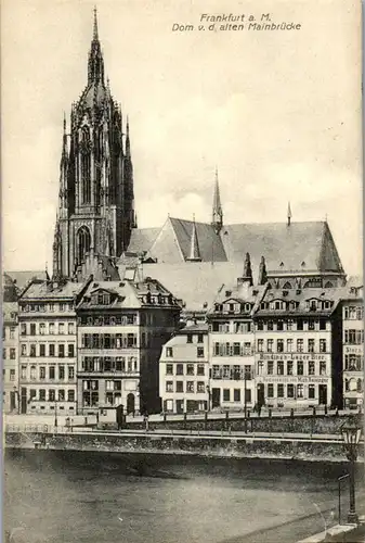 34644 - Deutschland - Frankfurt am Main , Dom v. d. alten Mainbrücke - nicht gelaufen