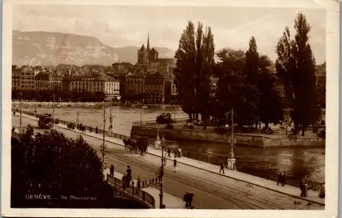 34650 - Italien - Geneve , Ile Rousseau - gelaufen 1925