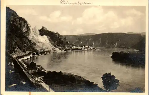 34656 - Niederösterreich - Wachau , Dünstein an der Donau - gelaufen 1920