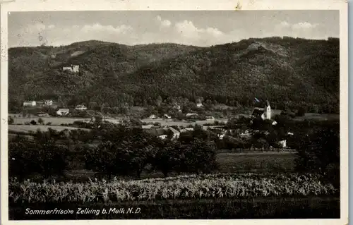 34667 - Niederösterreich - Zelking bei Melk , Panorama - nicht gelaufen