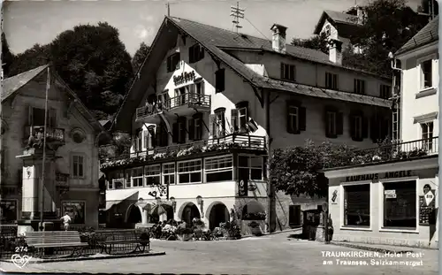 34685 - Oberösterreich - Traunkirchen , Hotel Post am Traunsee , Kaufhaus Angele - nicht gelaufen