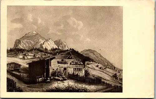 34686 - Künstlerkarte - Zwinglis Geburtshaus in Wildhaus , J. B. Bullinger - nicht gelaufen