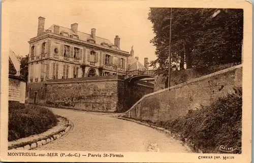 34703 - Frankreich - Montreuil sur Mer , Parvis St. Firmin - nicht gelaufen