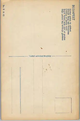 34716 - Ungarn - Budapest , Königliche Burg mit Vorgarten - nicht gelaufen