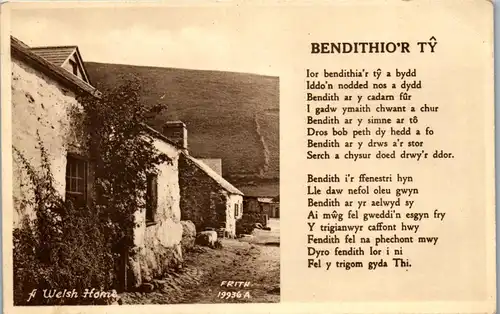 34728 - Großbritannien - Welsh Home , Bendithio'r Ty - nicht gelaufen