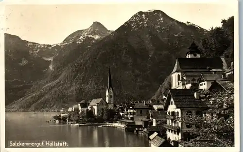 34743 - Oberösterreich - Hallstatt , Salzkammergut - gelaufen 1927