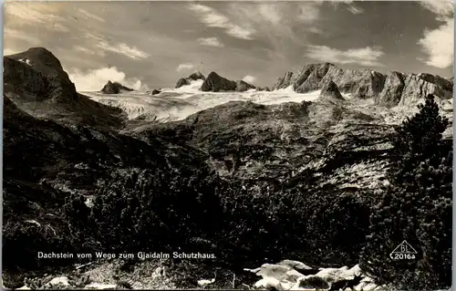 34745 - Steiermark - Dachstein vom Wege zum Gjaidalm Schutzhaus , Gletscher - gelaufen 1934