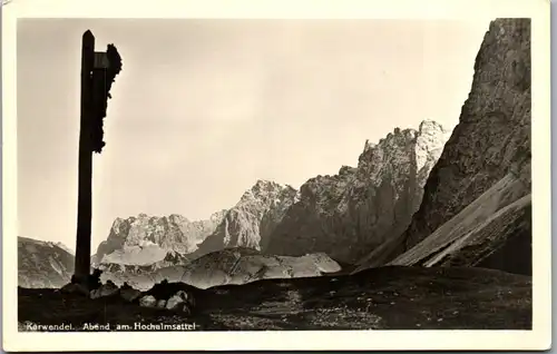 34759 - Tirol - Karwendel , Abend am Hochalmsattel - nicht gelaufen