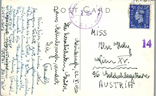 34764 - Schottland - Edinburgh Castle , Scottish National War Memorial - gelaufen 1950