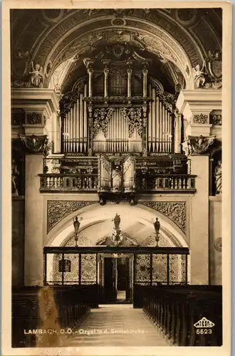 34782 - Oberösterreich - Lambach , Orgel in der Stiftskirche - nicht gelaufen