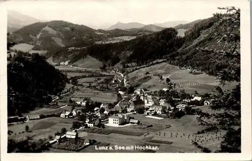 34786 - Niederösterreich - Lunz am See mit Hochkar , Panorama - gelaufen 1938