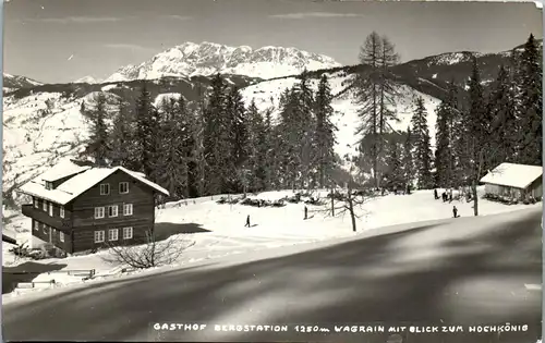 34792 - Salzburg - Wagrein , Gasthof Bergstation , Wagrein mit Blick zum Hochkönig - nicht gelaufen