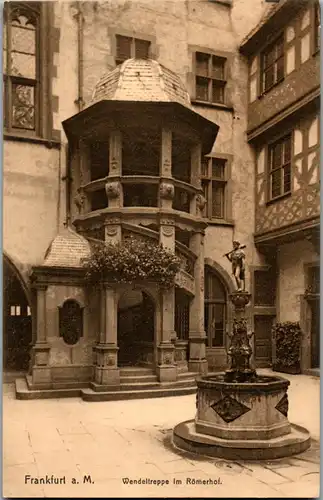 34795 - Deutschland - Frankfurt am Main , Wendeltreppe im Römerhof - nicht gelaufen