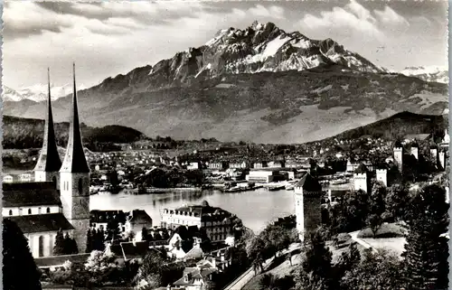 34805 - Schweiz - Luzern mit Pilatus - gelaufen 1951