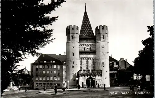 34807 - Schweiz - Basel , Spalentor - nicht gelaufen 1951