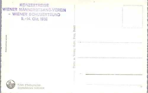 34807 - Schweiz - Basel , Spalentor - nicht gelaufen 1951