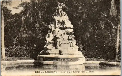 34818 - Brasilien - Rio de Jaineiro , Fonte do Largo da Gloria - gelaufen 1926