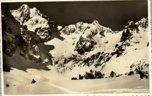 34820 - Tschechische Republik - Hohe Tatra , Vysoke Tatry , Schwalbenturm u. Papirusspitze , Psyny a Cierny - gelaufen 1935