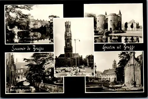 34852 - Belgien - Brugge , Bruges , Mehrbildkarte - nicht gelaufen