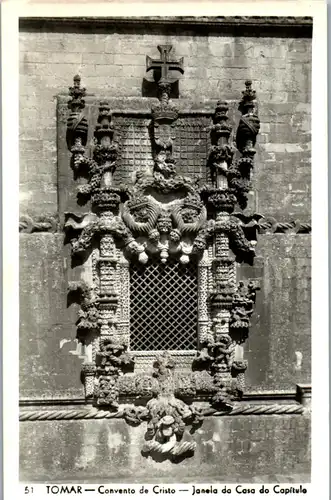 34877 - Portugal - Tomar , Convento de Cristo , Janela da Casa do Capitulo - nicht gelaufen