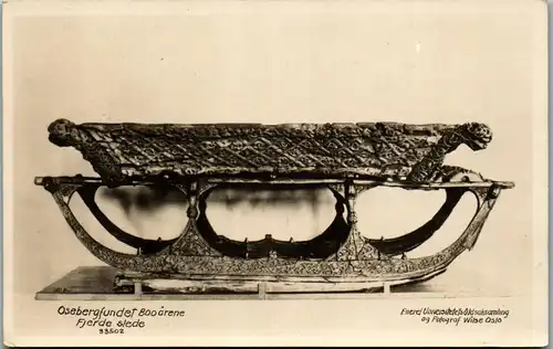 34887 - Norwegen - Oslo , Osebergfundet , Fjerde slede - nicht gelaufen