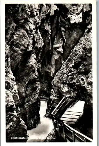 34917 - Salzburg - St. Johann im Pongau , Liechtensteinklamm , Hohe Brücke - nicht gelaufen