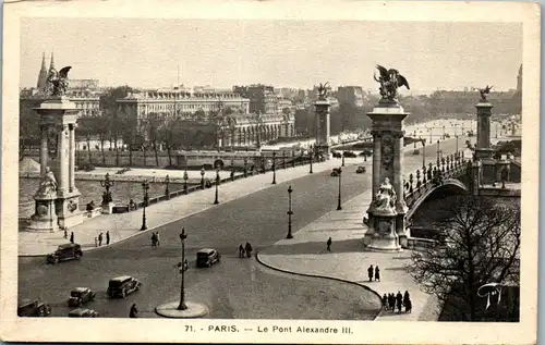 34925 - Frankreich - Paris , Le Pont Alexandre III - nicht gelaufen