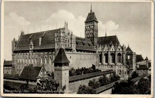 34946 - Deutschland - Marienburg , Westpreussen , Hochschloß von Südosten - nicht gelaufen