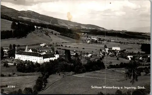 34956 - Steiermark - Schloss Wasserberg u. Ingering - gelaufen 1955