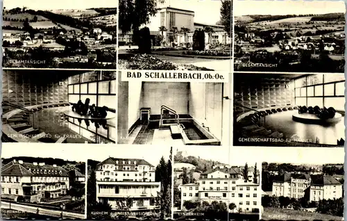 35006 - Oberösterreich - Bad Schallerbach , Kurheim , Linzerheim , Gemeinschaftsbad , Mehrbildkarte - gelaufen 1969