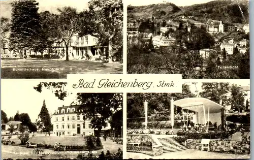 35011 - Steiermark - Bad Gleichenberg , Kurmittelhaus , Kurplatz mit Musikpodium , Mehrbildkarte - gelaufen 1969