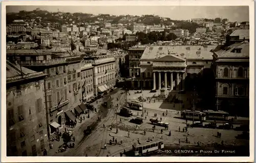 35024 - Italien - Genova , Genua , Piazza de Ferrari - nicht gelaufen