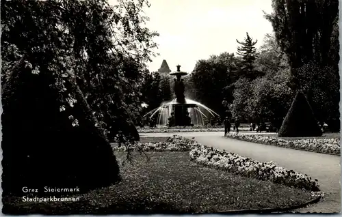 35028 - Steiermark - Graz , Stadtparkbrunnen - nicht gelaufen