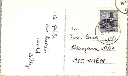 35041 - Salzburg - Hallein , Dürrnberg , Salzbergwerk , Mehrbildkarte - gelaufen 1968