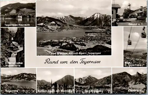 35049 - Deutschland - Tergernsee , Bad Wiessee , Gmund , Kreith , Rottach - Egern , Mehrbildkarte - nicht gelaufen