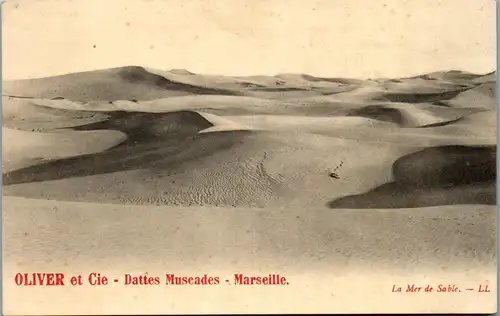 35085 -  - Oliver et Cie , Dattes Muscades , Marseille , Wüste , Dünen - nicht gelaufen