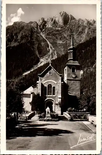 35086 - Frankreich - Chamonix , L'Eglise et le Brevent - nicht gelaufen