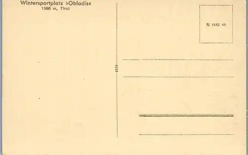 35117 - Tirol - Obladis , Skifelder - nicht gelaufen