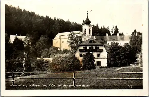 35146 - Niederösterreich - Mariahilfberg in Gutenstein , Gasthof Josef Galler - gelaufen