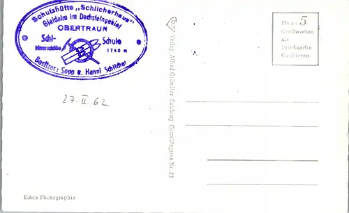 35148 - Oberösterreich - Obertraun , Gjaidalm , Schutzhütte Schilcherhaus - nicht gelaufen