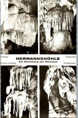 35160 - Niederösterreich - Kirchberg am Wechsel , Hermannshöhle , Globus , Türkenzelt , Spitzenvorhang , Fürstenhalle - nicht gelaufen