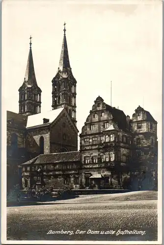 35176 - Deutschland - Bamberg , Der Dom u. alte Hofhaltung - gelaufen 1930