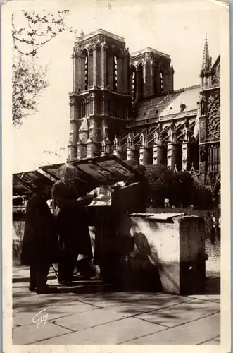 35184 - Frankreich - Paris , Notre Beau Paris , Les Bouquinistes - gelaufen