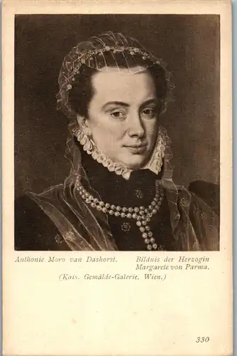 35191 - Künstlerkarte - Herzogin Margarete von Parma , Anthonie Moro van Dashorst - nicht gelaufen 1907