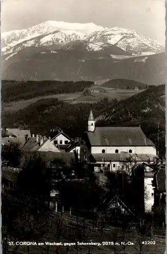 35198 - Niederösterreich - St. Corona am Wechsel gegen Schneeberg - gelaufen 1963