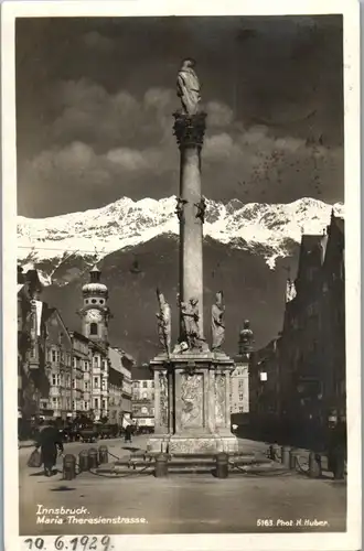 35201 - Tirol - Innsbruck , Maria Theresienstraße - gelaufen 1929