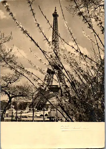 35203 - Frankreich - Paris , La Tour Eiffel - gelaufen