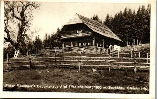 35207 - Steiermark - Krieglach , Alpl , Peter Rosegger's Geburtshaus , Waldheimat - nicht gelaufen